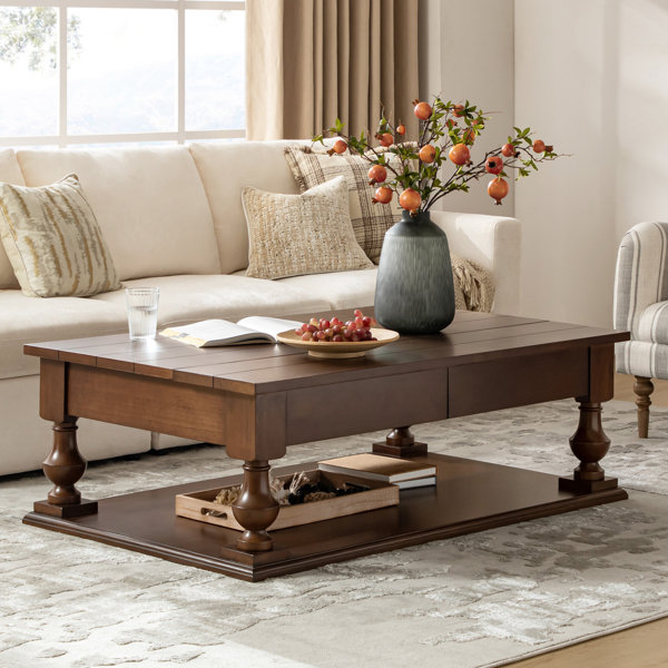 Charlton Home® Elazaro 54" Traditional Lift Top Coffee Table With